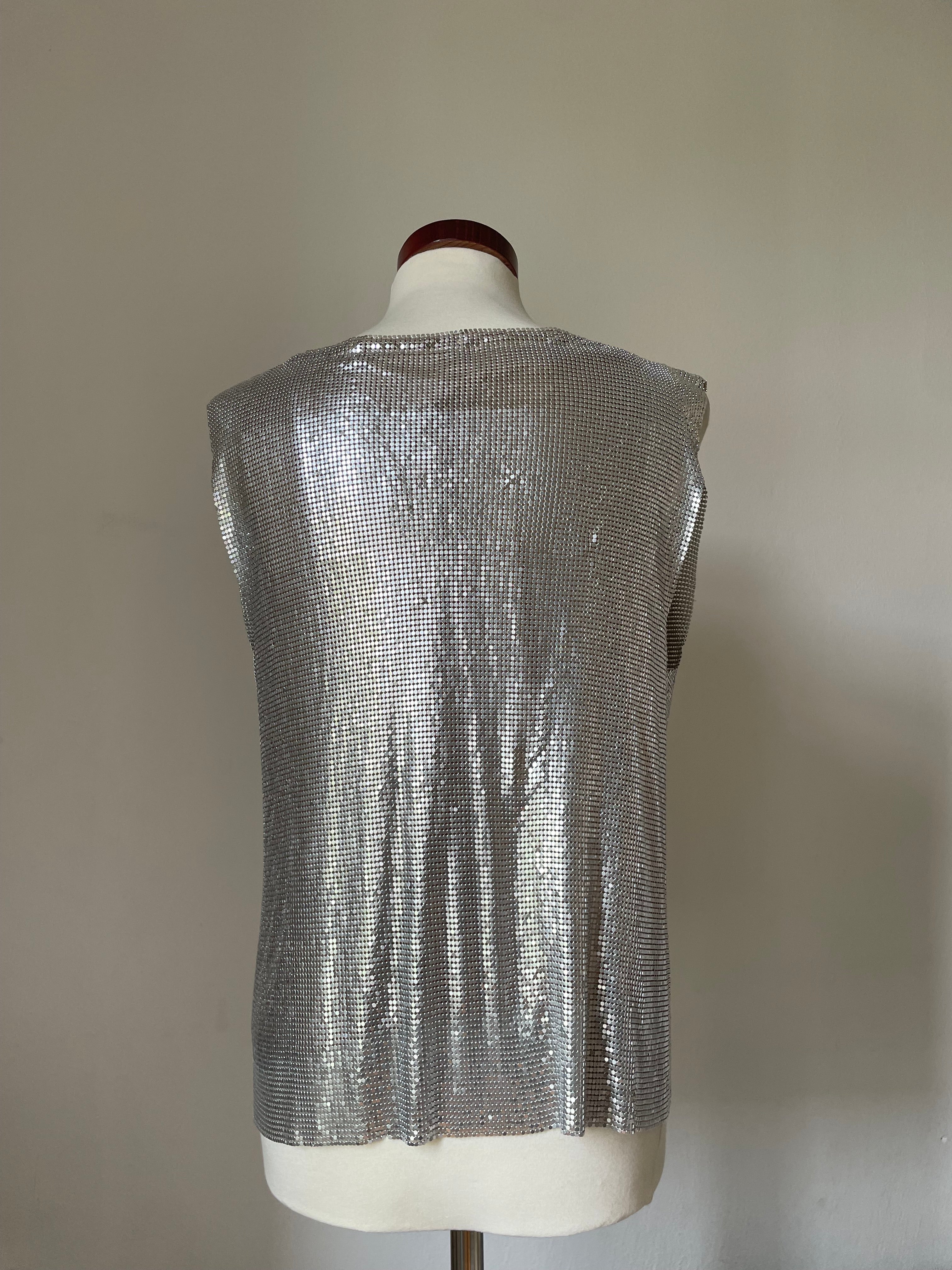 Metal Cowl Tank Top