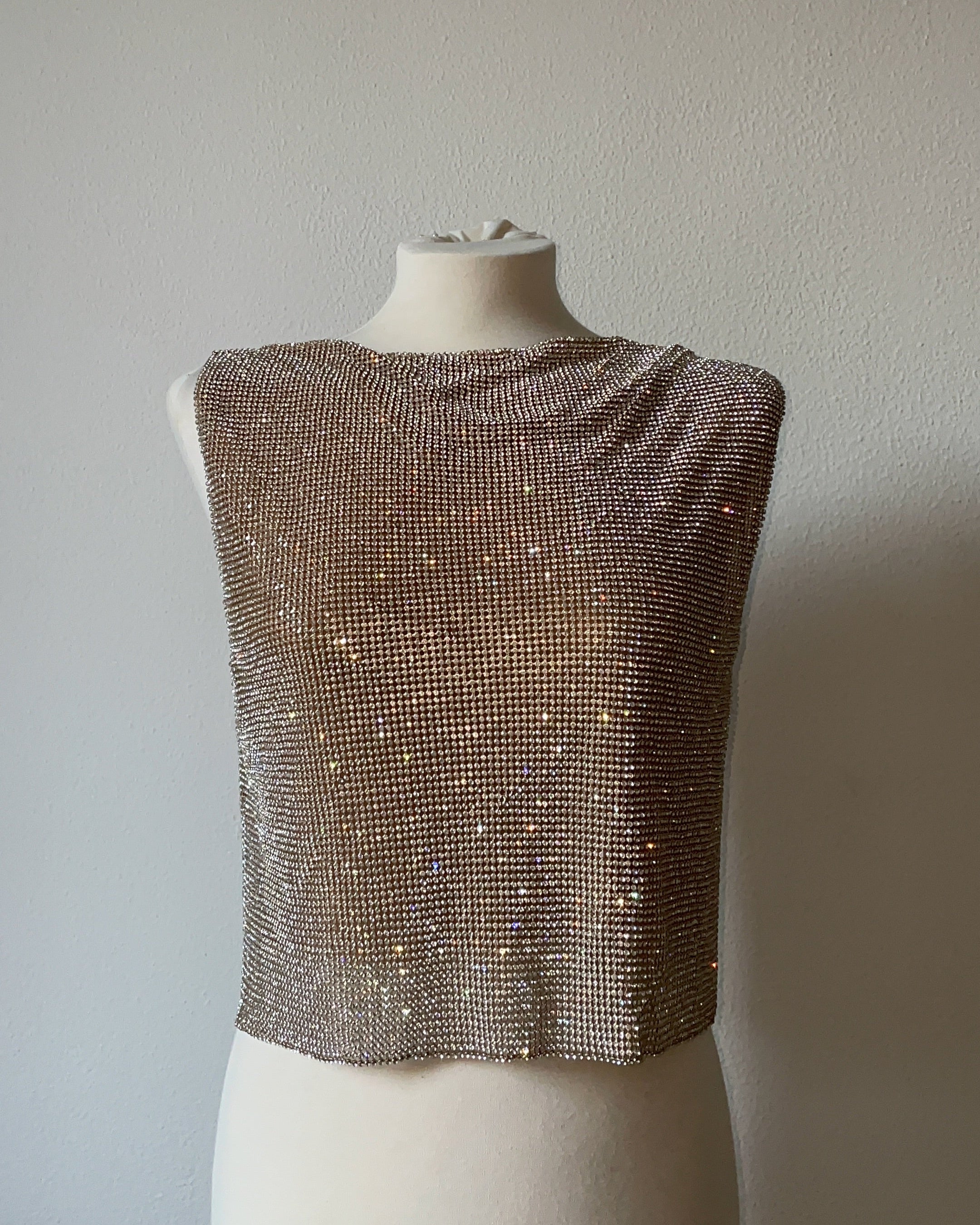 Astrid Crystal Top - Gold