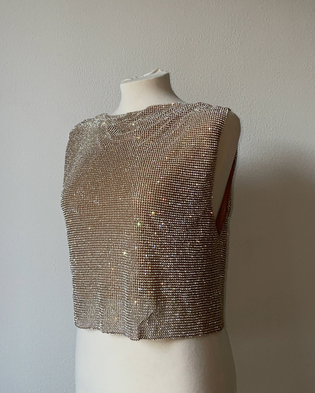 Astrid Crystal Top - Gold