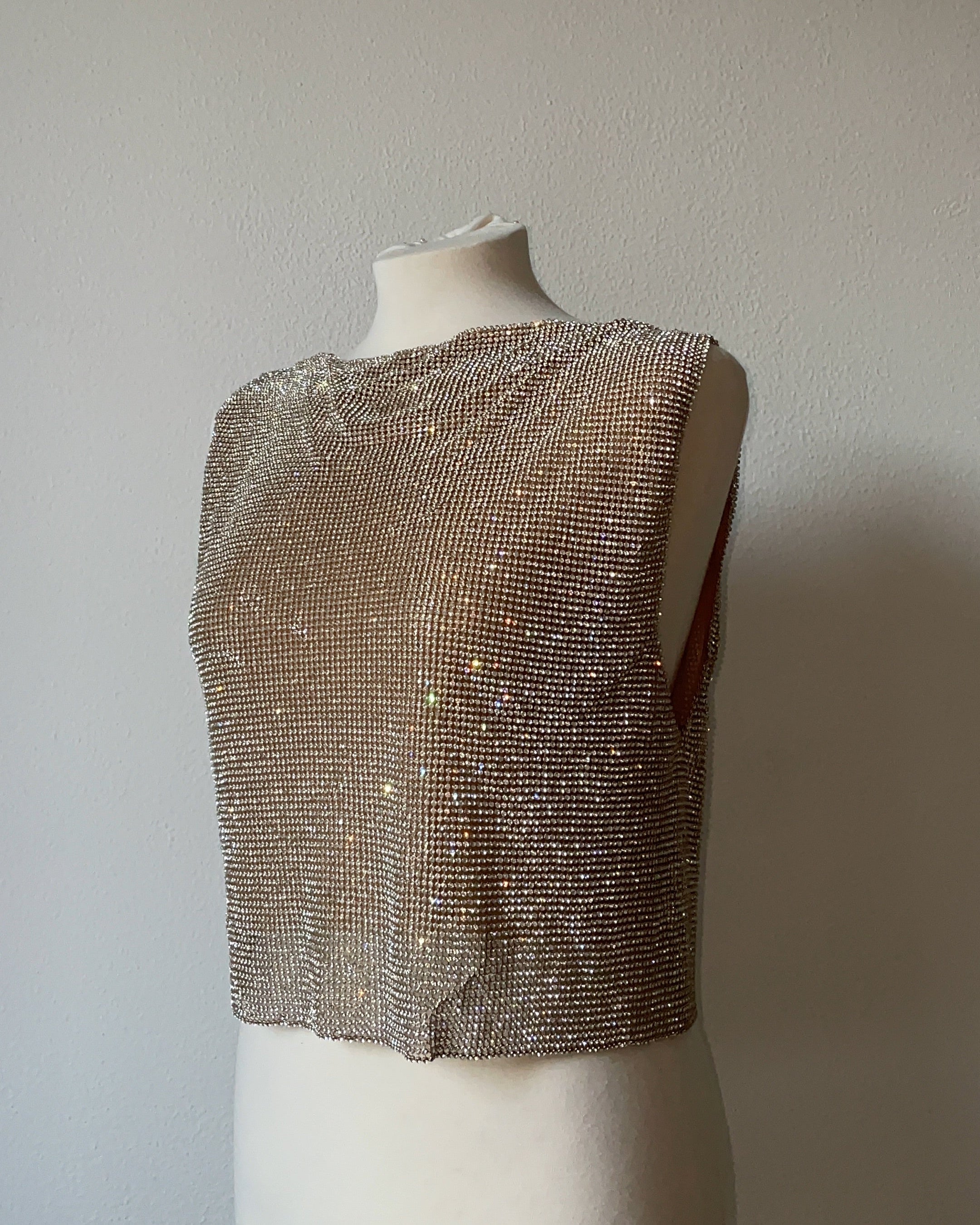 Astrid Crystal Top - Gold