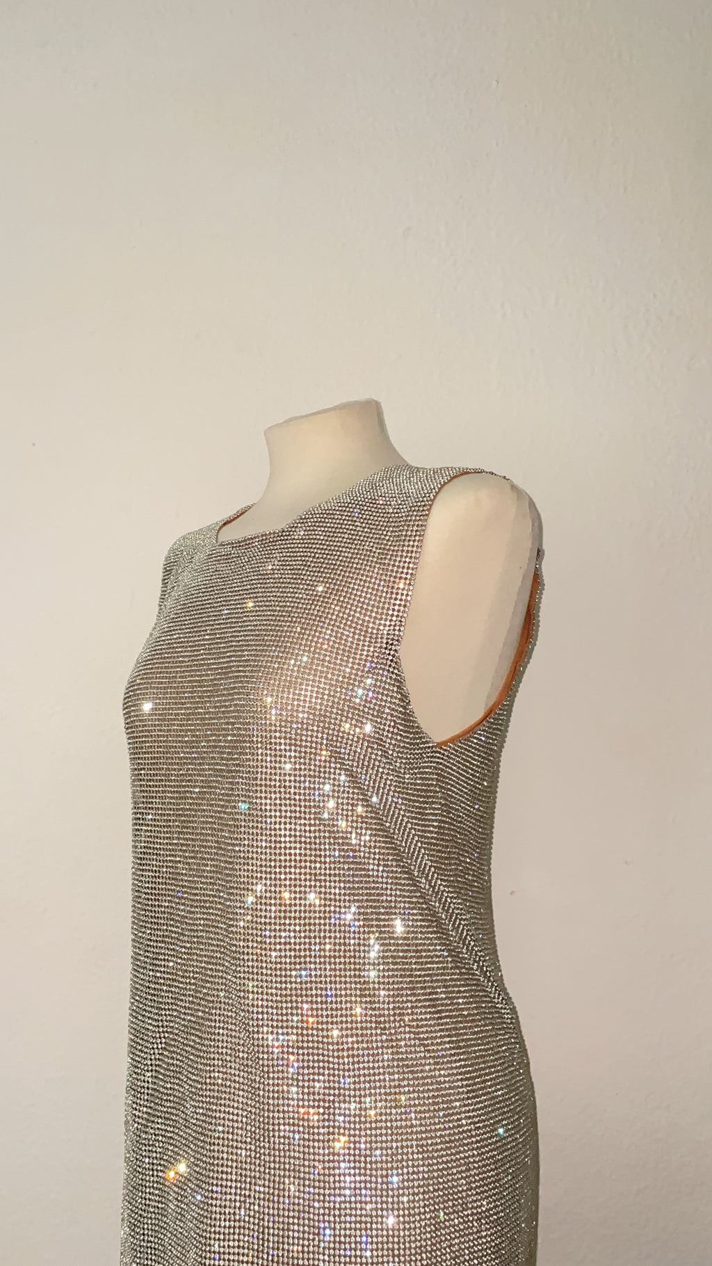 Phoebe Crystal Dress - Silver