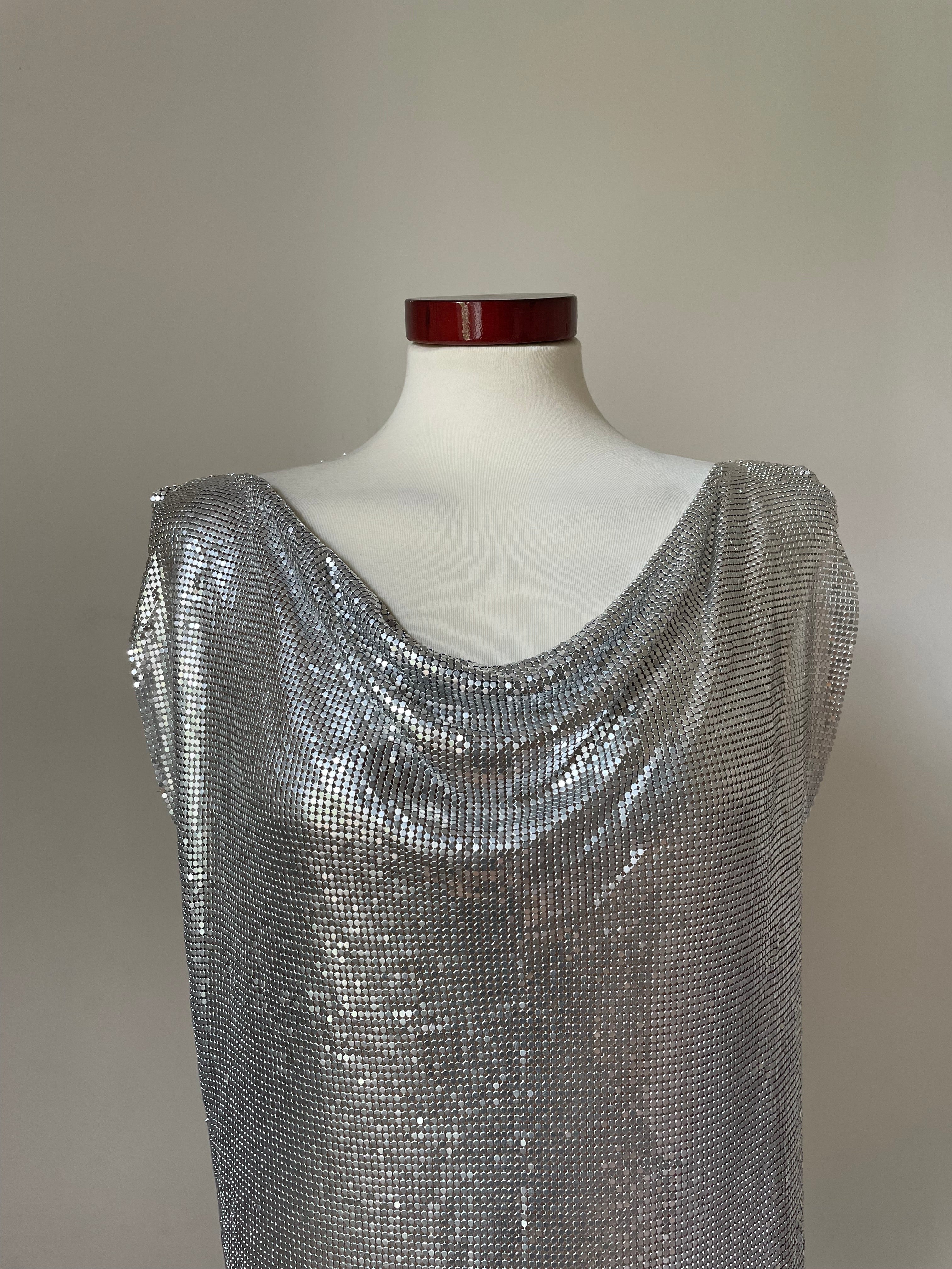 Metal Cowl Tank Top