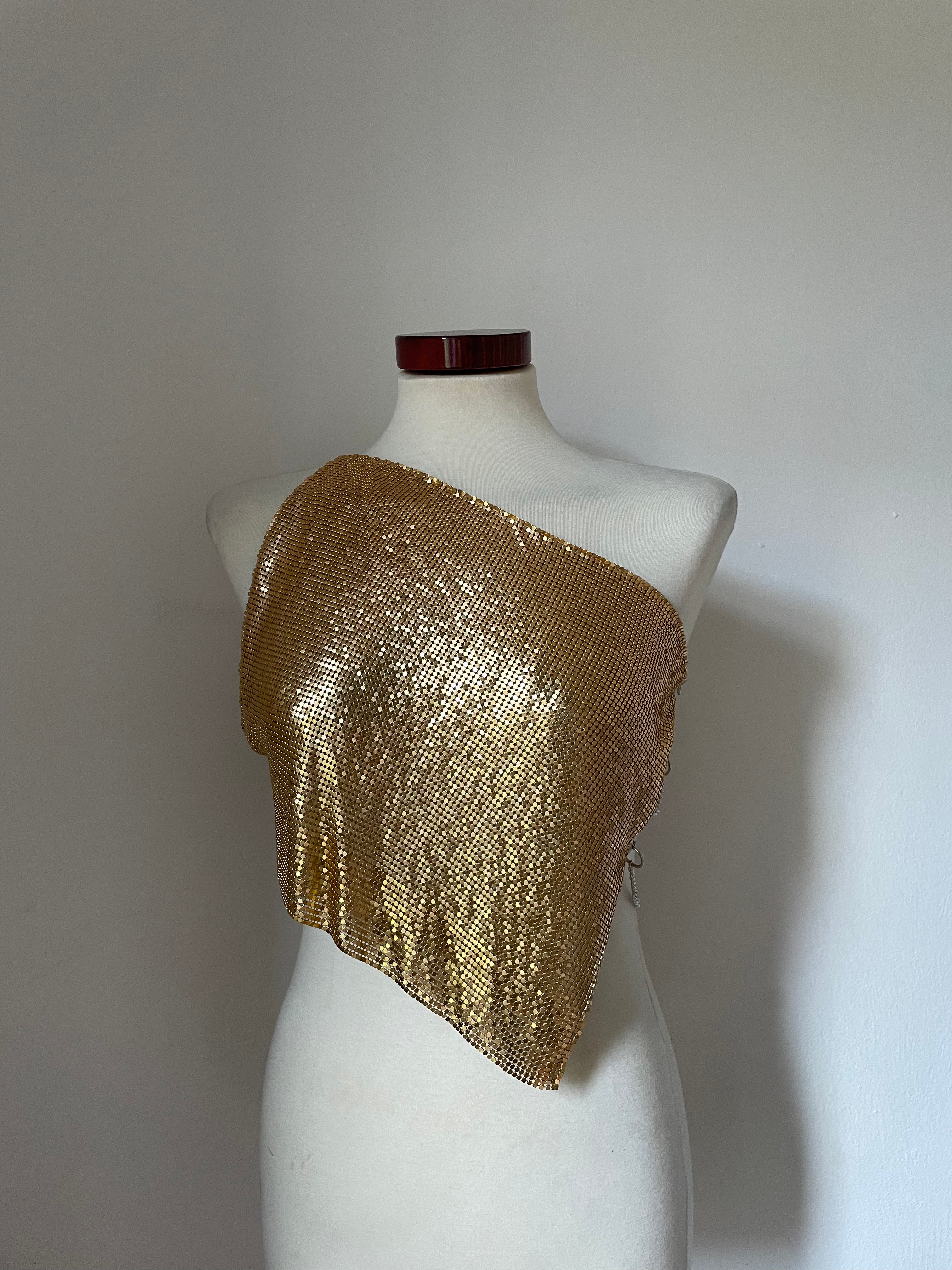 Nebula Metal Top - Gold