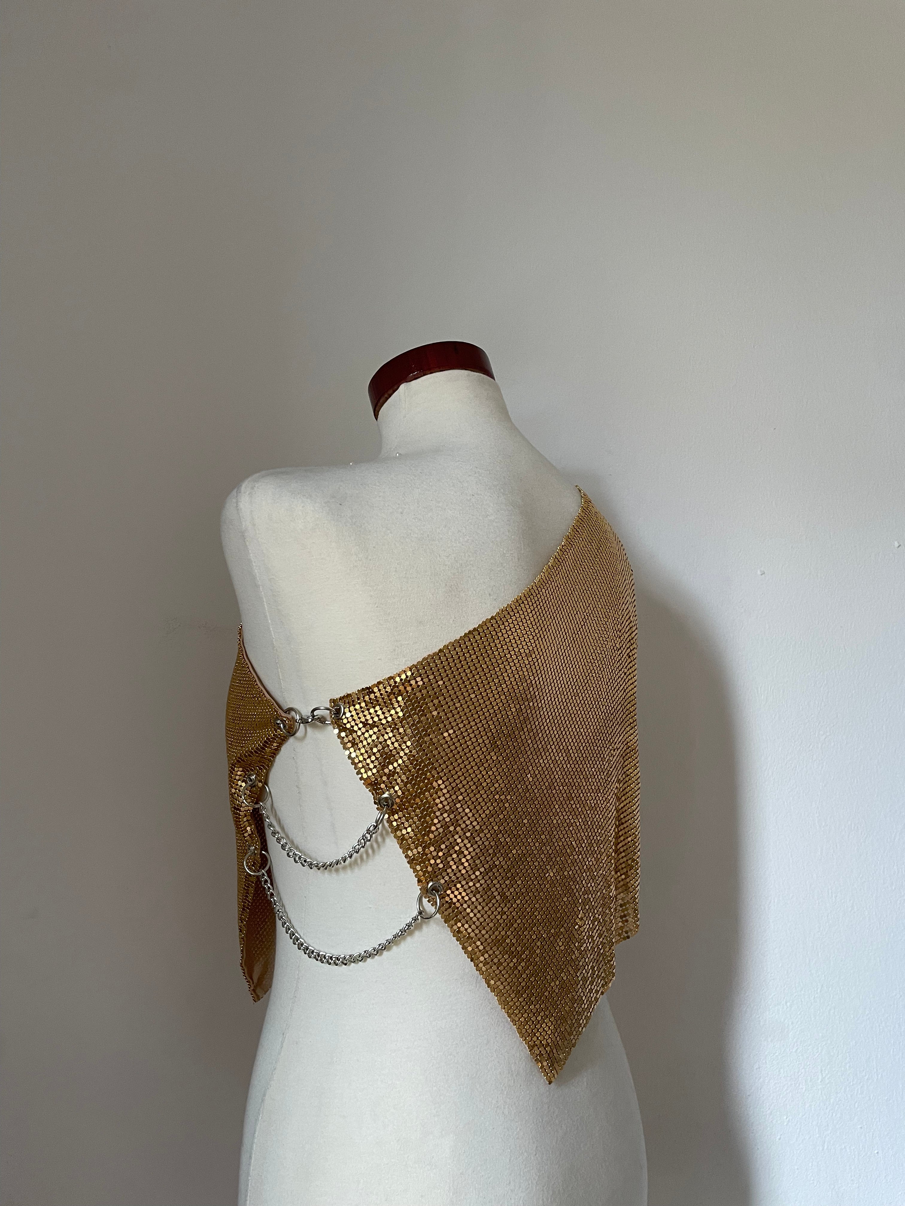 Nebula Metal Top - Gold