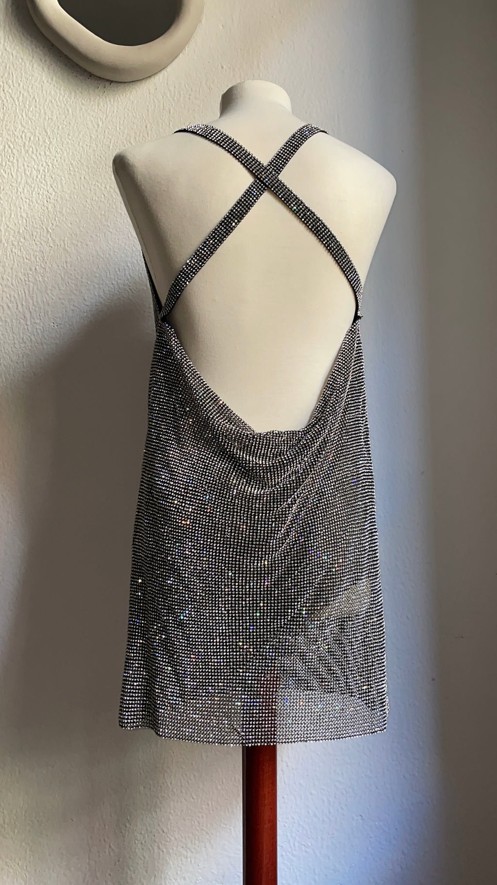 Stargirl Crystal Dress - Black & Silver
