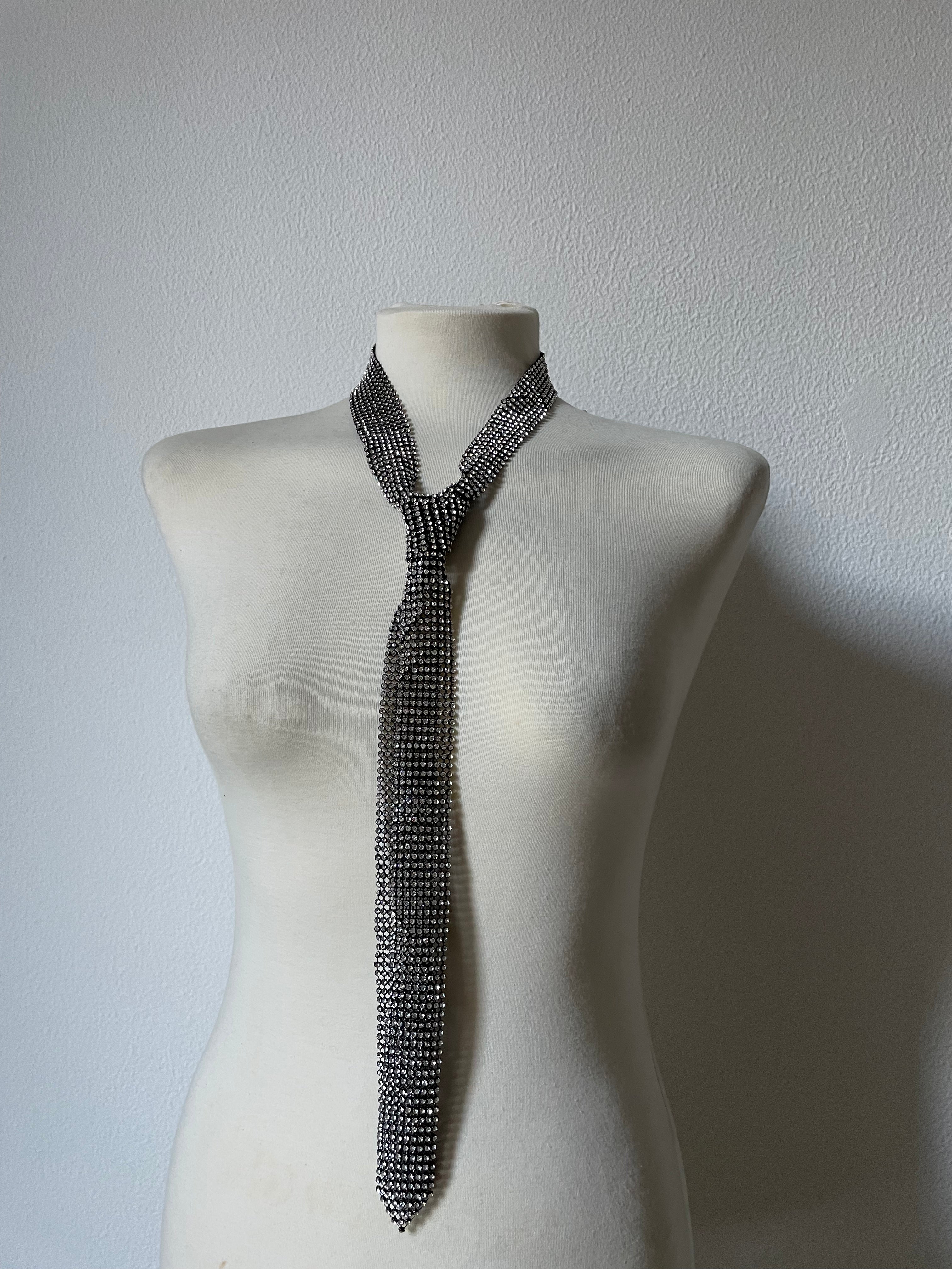 Crystal Tie Necklace