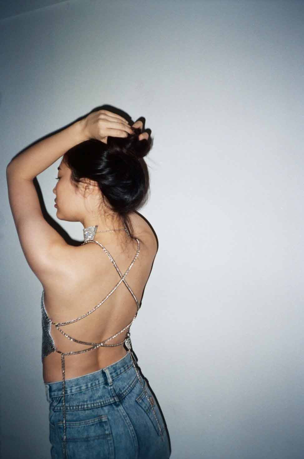 Asteria Metallic Top - Silver