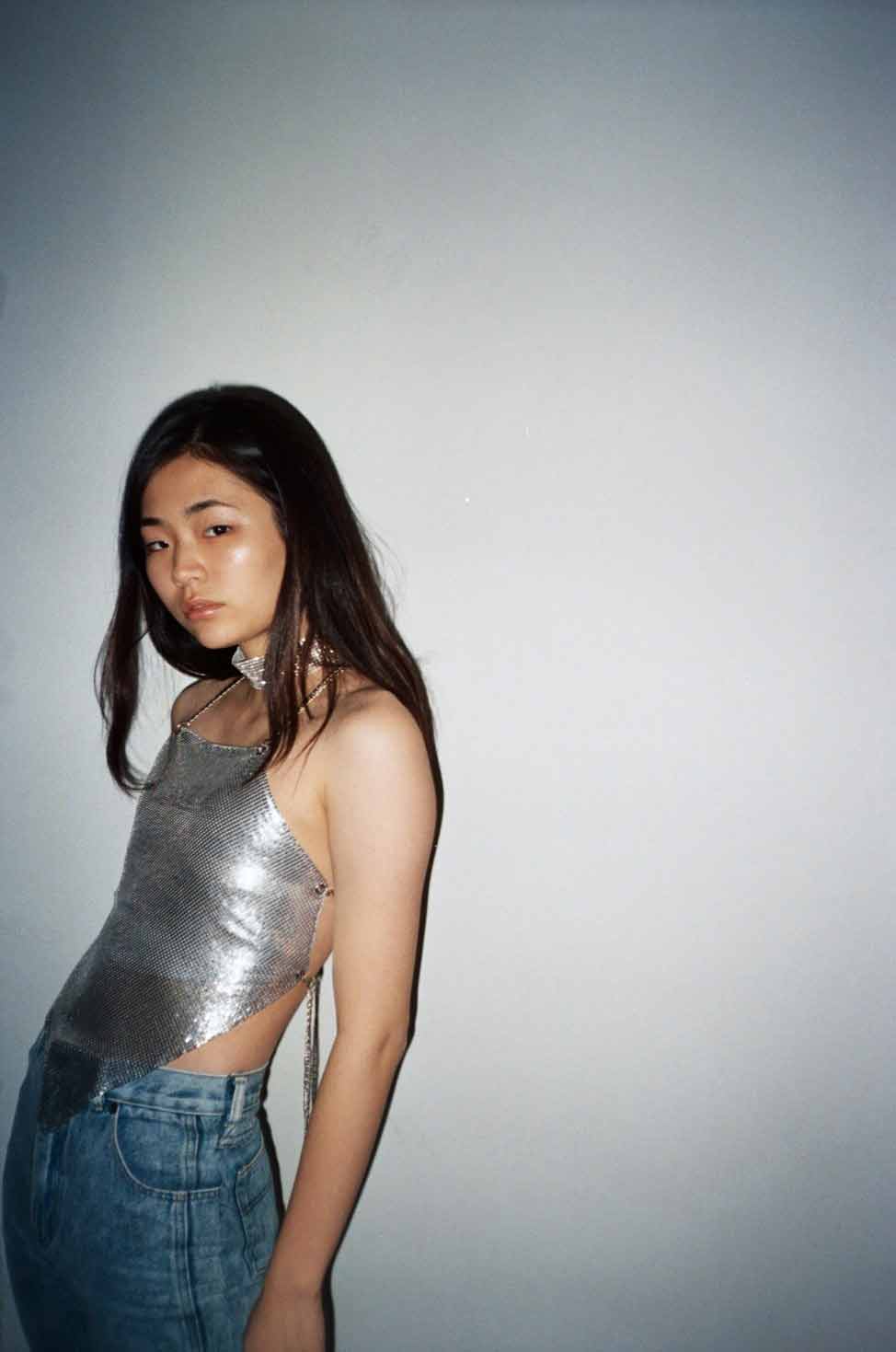 Asteria Metallic Top - Silver