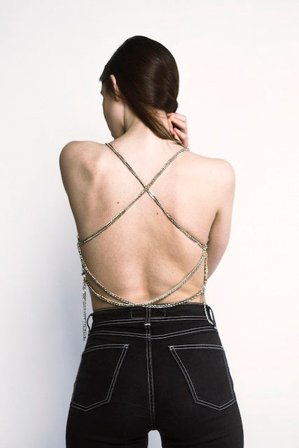 Asteria Crystal Top - Silver