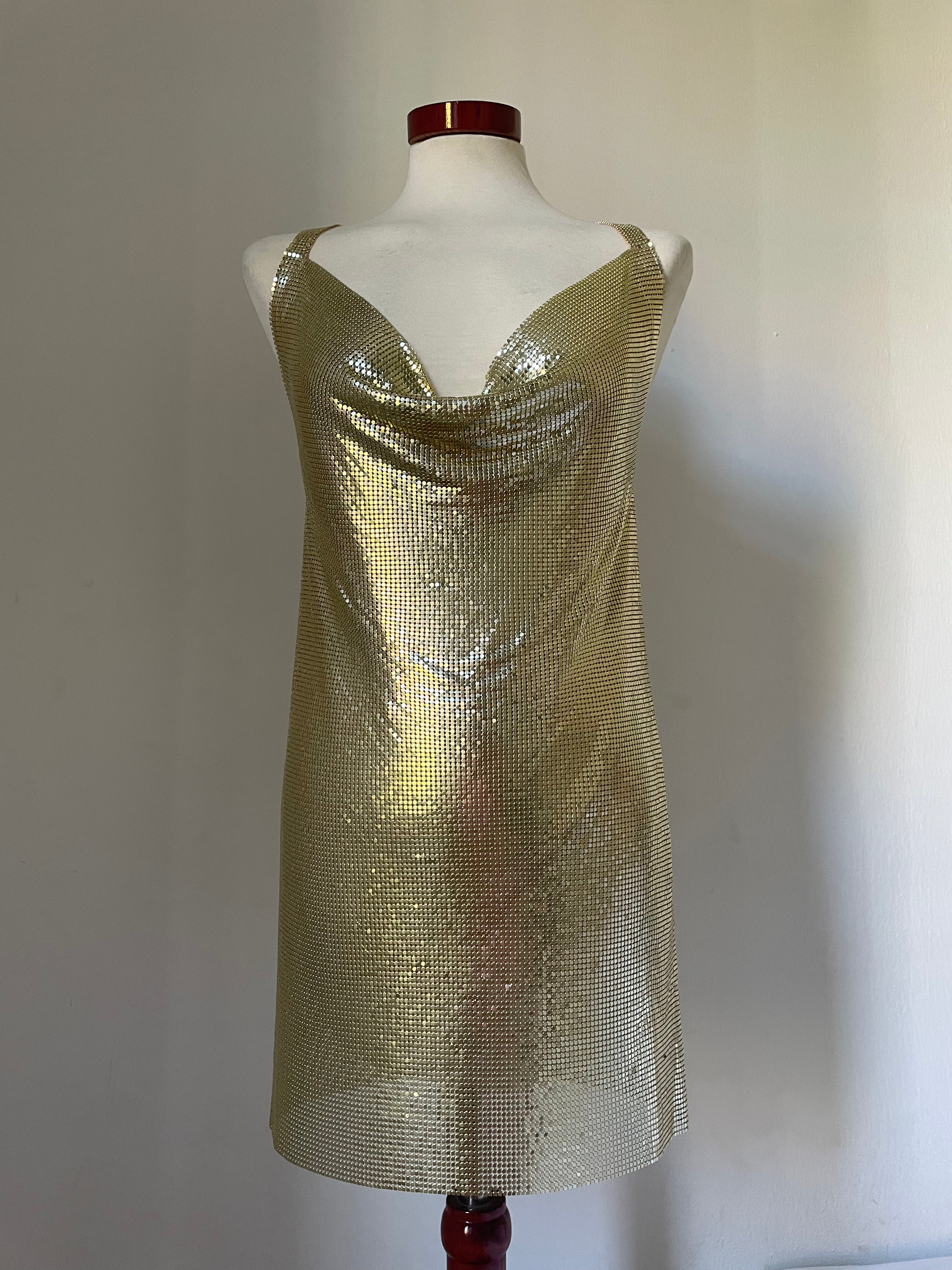 Stargirl Metal Dress - Gold